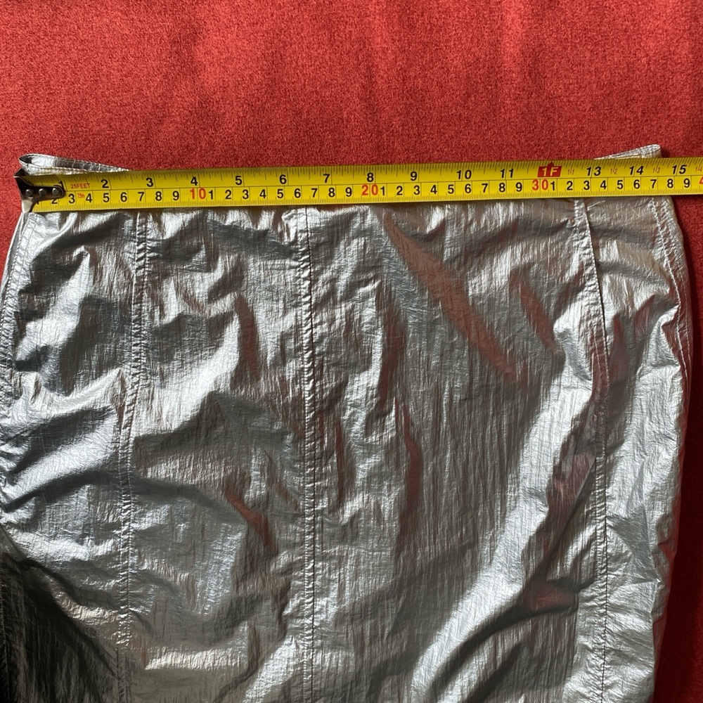 Stussy Metallic Silver A-Line Skirt - Picture 4 of 9